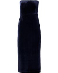 Alex Perry - Mid-Length Velvet Dress - Lyst