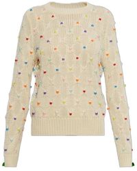 Isabel Marant - Isabel Marant Étoile Priyanka Embellished Knitted Sweater - Lyst
