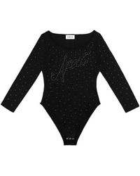 Area - Logo-Embellishment Bodysuit - Lyst