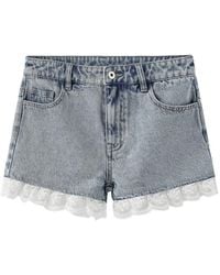 Marissa Chiara - Belt Loop Denim Shorts - Lyst