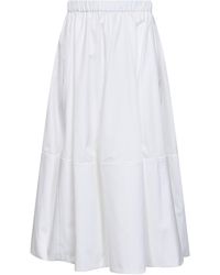 Co. - Tiered Gathered Midi Skirt - Lyst
