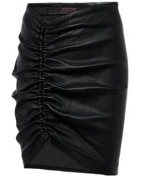 Stouls - Mouna Leather Miniskirt - Lyst