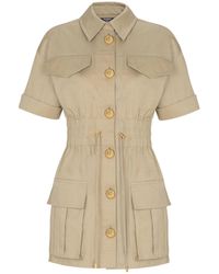 Balmain - Pocket Detailed Saharan Dress - Lyst