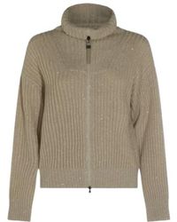 Brunello Cucinelli - Knitted Hooded Jumper - Lyst