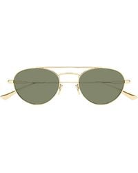 Saint Laurent - Eyewear Oval Frame Sunglasses - Lyst