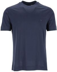 Emporio Armani - Travel Essential Lyocell Blend Jersey T-Shirt - Lyst