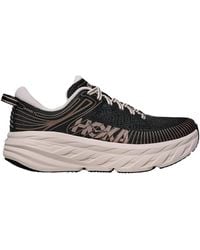Hoka One One - Rose Cream Bondi 7 Sneakers - Lyst