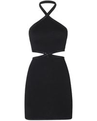 Alexander Wang - T By Halter-Neck Cut-Out Dress - Lyst