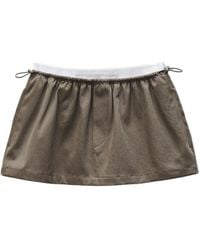 Alexander Wang - Double Layer Waist Skirt - Lyst