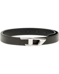 DIESEL - B-D Logo Leather Belt - Lyst