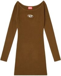 DIESEL - M-Vera Off-The-Shoulder Ribbed-Knit Dress - Lyst