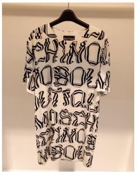 Moschino - Round-Collar Short-Sleeve Dress - Lyst
