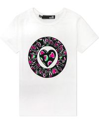 Moschino - Round Collar Logo T-Shirt - Lyst
