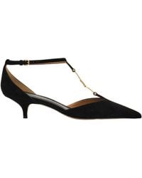 Ferragamo - F Buckle T-Strap Pump - Lyst