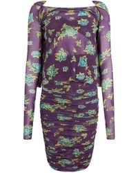 Philosophy Di Lorenzo Serafini - Ruched Floral Dress - Lyst