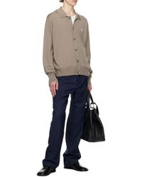 Ami Paris - Ami De Coeur Knitted Cardigan - Lyst