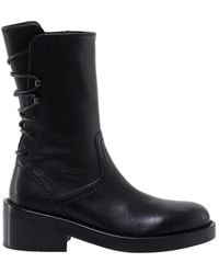 Ann Demeulemeester - Back Lace-Up Ankle Boots - Lyst