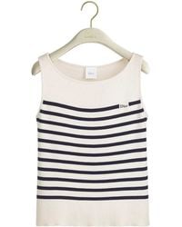 Dior - Iviera Marinière Sleeveless Sweater - Lyst