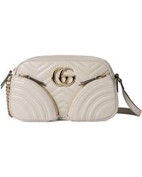 Gucci - Logo Plaque Quilted Shoulder Bag - Lyst