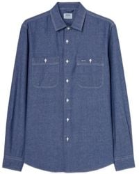 Aspesi - Chest-Pocket Long-Sleeve Shirt - Lyst