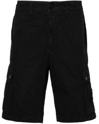 Stone Island - Compass Patch Cargo Shorts - Lyst