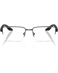 Prada Linea Rossa - Prada Eyewear Linea Rossa Round Frame Glasses - Lyst
