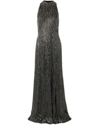 Jenny Packham - Benue Crystal-Embellished Sequined Silk-Crepe Gown - Lyst