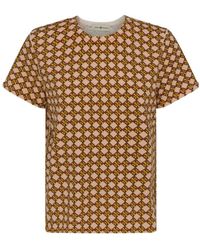 Tory Burch - Monogram Print Crewneck T-Shirt - Lyst