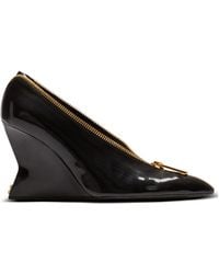 Balmain - Zip Wedge Pumps - Lyst