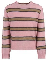 Marni - Mohair Blend Sweater With Ribbed Detailing - Lyst