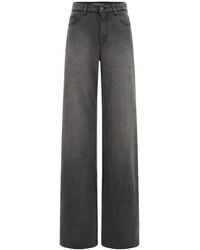 Marine Serre - Moon Laser Wash Denim Baggy Jeans - Lyst