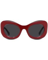 Loewe - Oval Frame Sunglasses - Lyst