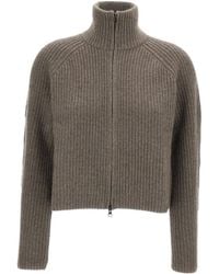 Lisa Yang - Front Zip-Up Cardigan - Lyst