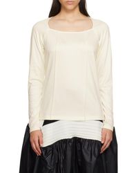 Issey Miyake - Pleated Long-Sleeved T-Shirt - Lyst