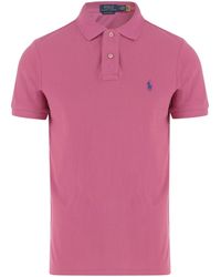 Polo Ralph Lauren - Logo-Embroidered Straight Hem Polo Shirt - Lyst