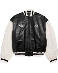 Balenciaga - Nba Collaboration Varsity Jacket - Lyst