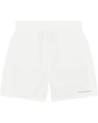 CASABLANCA - Logo-Embroidered Mesh Shorts - Lyst