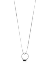 DSquared² - Logo-Engraved Ring-Pendant Necklace - Lyst