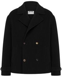 Moschino - Double-Breasted Coat - Lyst