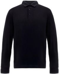 Herno - Long-Sleeve Polo Shirt - Lyst