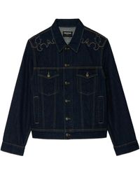 Zadig & Voltaire - Embroidered Denim Jacket - Lyst