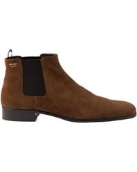 Prada - Slip-On Ankle Boots - Lyst