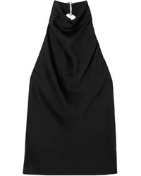 Stella McCartney - Draped Satin Halterneck Top - Lyst