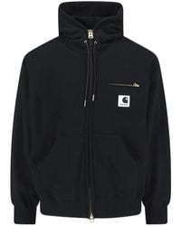 Sacai - X Carhartt Wip Jersey Hoodie - Lyst