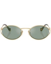 Miu Miu - Eyewear Oval-Frame Sunglasses - Lyst