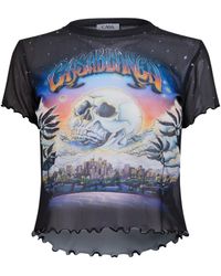 CASABLANCA - Logo Crew Neck T-Shirt - Lyst