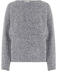 Bruno Manetti - Mélange Crew Neck Knitted Sweater - Lyst