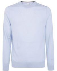 Paul Smith - Long Sleeved Crewneck Knitted Sweater - Lyst