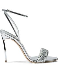Casadei - Round-Toe High-Heeled Sandals - Lyst