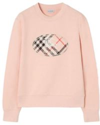 Burberry - Ekd Logo Crewneck Sweatshirt - Lyst